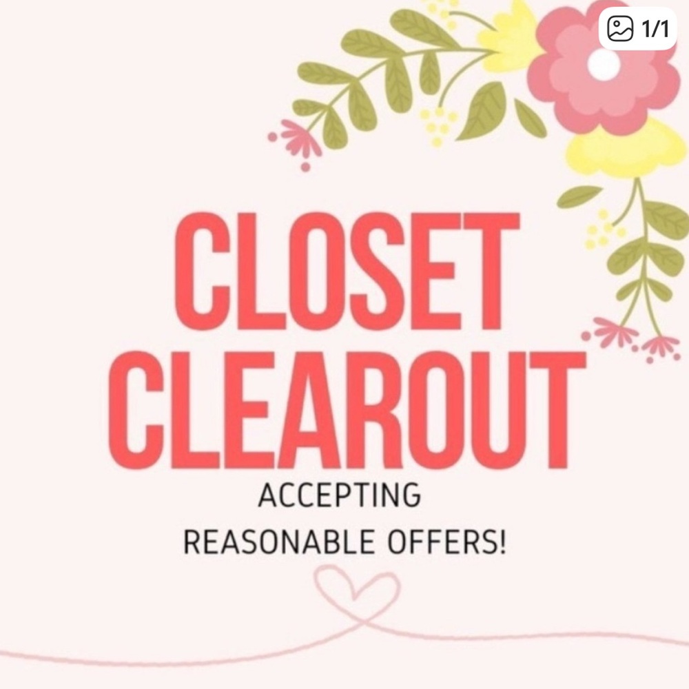 Closet Clearout Sale